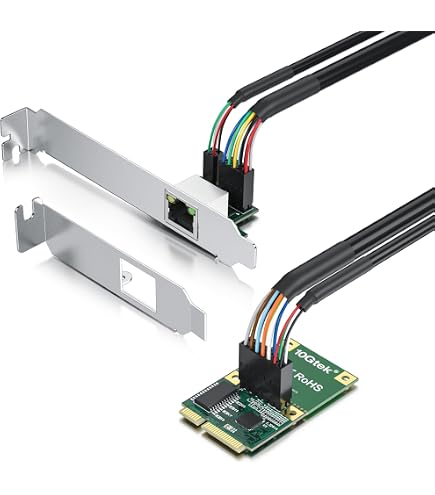 Amazon.com: 10Gtek Mini PCIe 1G Ethernet Network Card (Intel